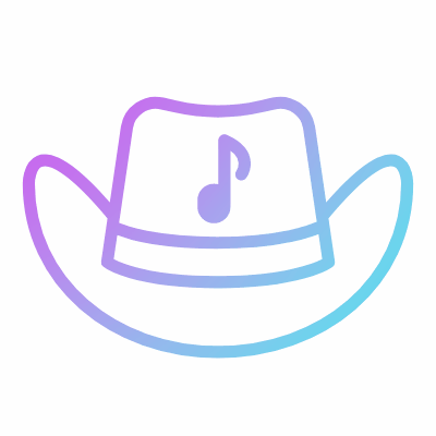 Country music, Animated Icon, Gradient