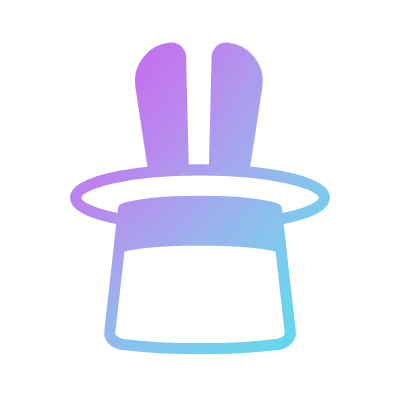 Magician's hat, Animated Icon, Gradient