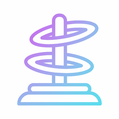 Ring toss, Animated Icon, Gradient