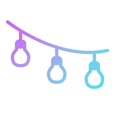 Garland, Animated Icon, Gradient