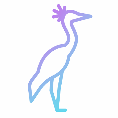 Crane, Animated Icon, Gradient