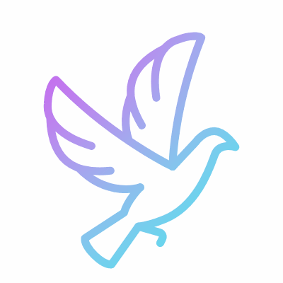 Dove, Animated Icon, Gradient