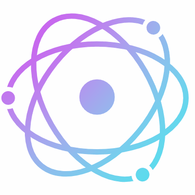 Atom, Animated Icon, Gradient