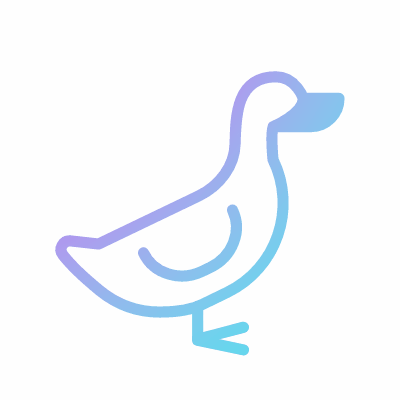 Duck, Animated Icon, Gradient