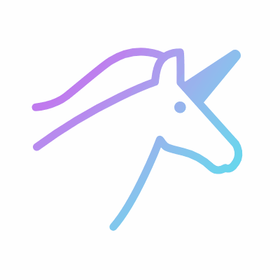 Unicorn, Animated Icon, Gradient