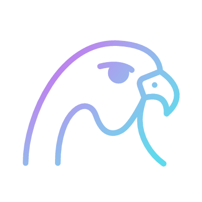 Falcon, Animated Icon, Gradient
