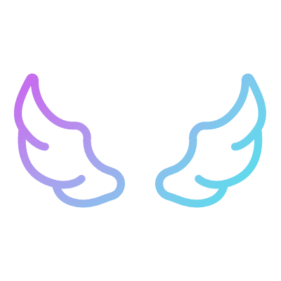 Wings, Animated Icon, Gradient
