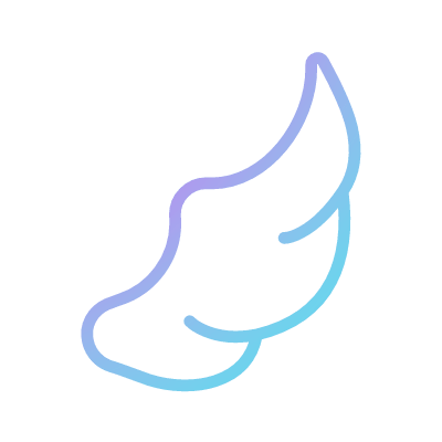 Wing, Animated Icon, Gradient