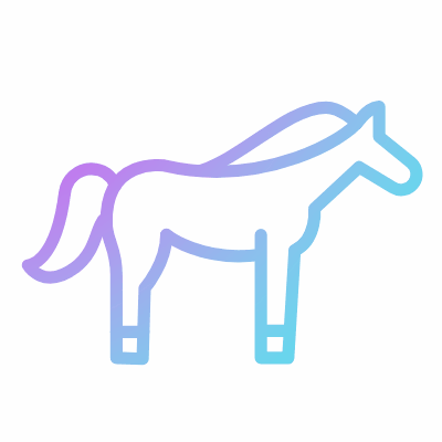 Horse, Animated Icon, Gradient