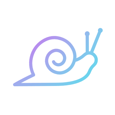 Snail, Animated Icon, Gradient
