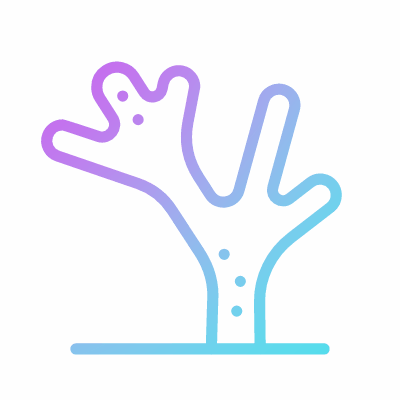 Coral, Animated Icon, Gradient
