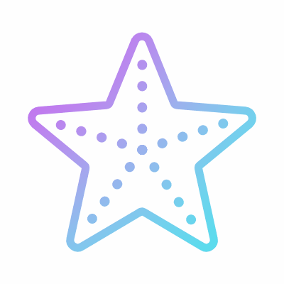 Starfish, Animated Icon, Gradient