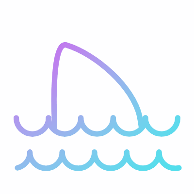 Shark, Animated Icon, Gradient