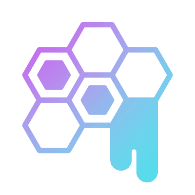 Honeycombs, Animated Icon, Gradient