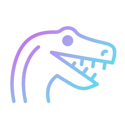 Dinosaur, Animated Icon, Gradient