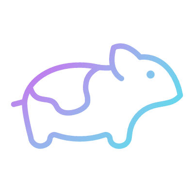 Hamster, Animated Icon, Gradient