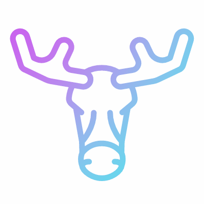 Moose, Animated Icon, Gradient