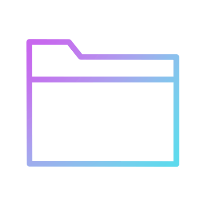 Folder, Animated Icon, Gradient