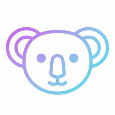 Koala, Animated Icon, Gradient
