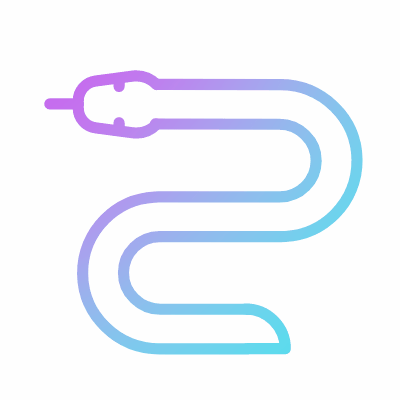 Snake, Animated Icon, Gradient
