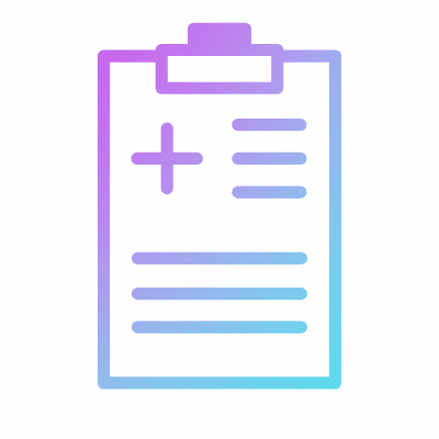 Medical report, Animated Icon, Gradient