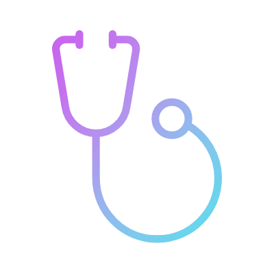 Stethoscope, Animated Icon, Gradient