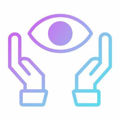 Eye care, Animated Icon, Gradient