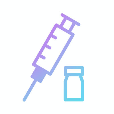 Vaccination, Animated Icon, Gradient