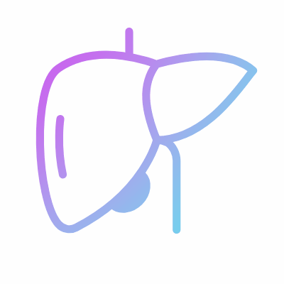 Liver, Animated Icon, Gradient