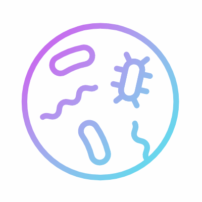 Bacteria, Animated Icon, Gradient