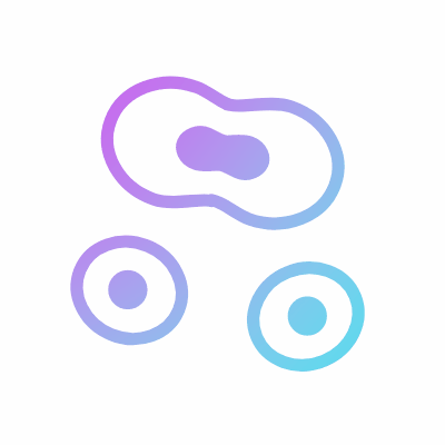 Cell division, Animated Icon, Gradient