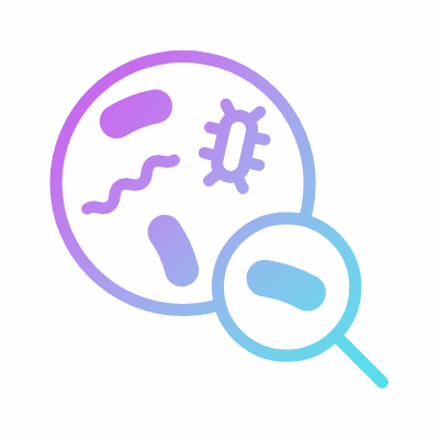 Microbiology lab, Animated Icon, Gradient