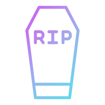 Funeral, Animated Icon, Gradient