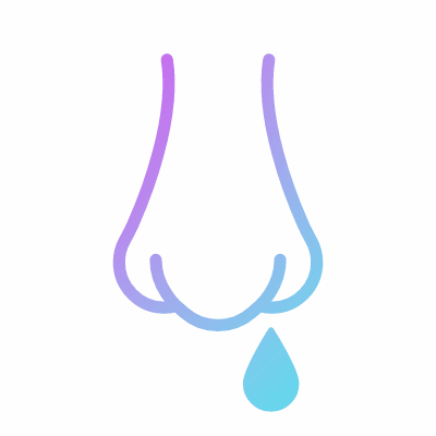 Runny nose, Animated Icon, Gradient