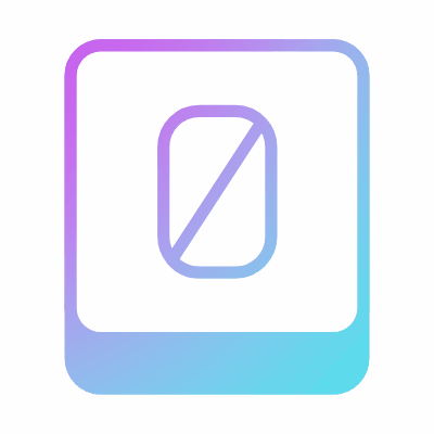 Zero key, Animated Icon, Gradient