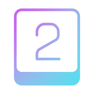 Two key, Animated Icon, Gradient