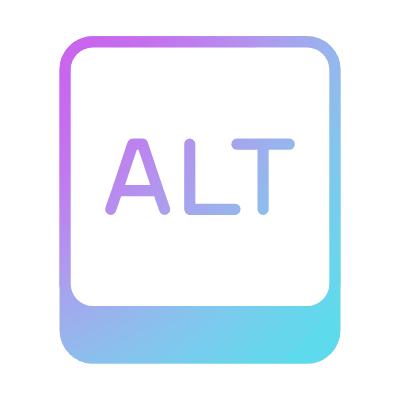 Alt key, Animated Icon, Gradient