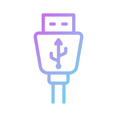 USB cable, Animated Icon, Gradient