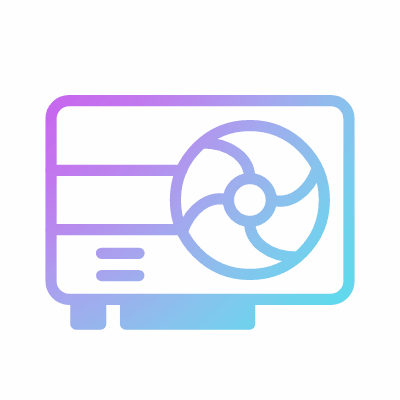 Video card, Animated Icon, Gradient