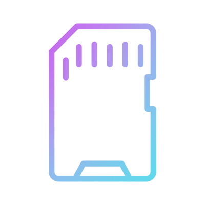 SD card, Animated Icon, Gradient