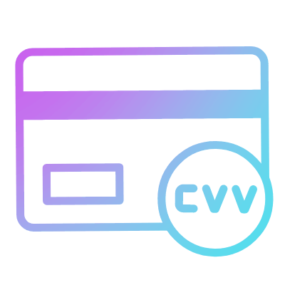 Card verification, Animated Icon, Gradient