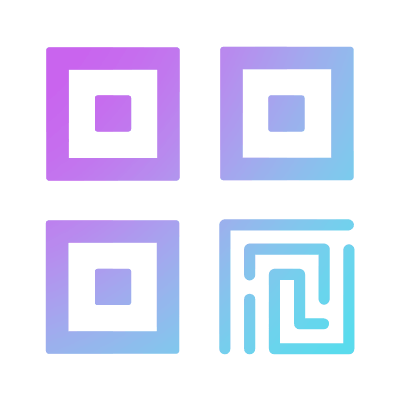 QR code, Animated Icon, Gradient