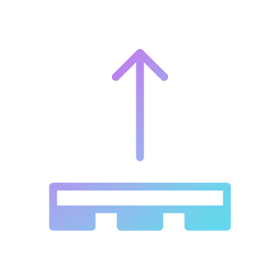 Unloading a cargo, Animated Icon, Gradient