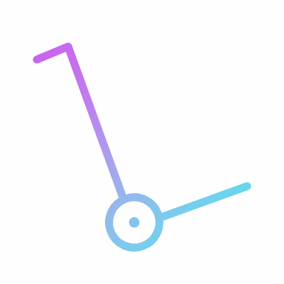 Trolley, Animated Icon, Gradient