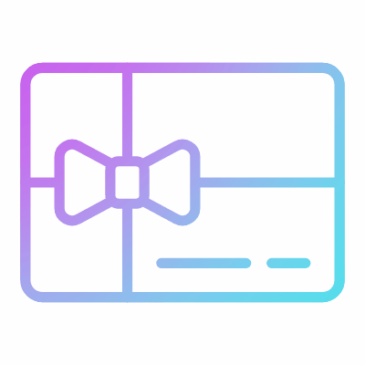 Gift card, Animated Icon, Gradient