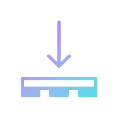 Loading a cargo, Animated Icon, Gradient