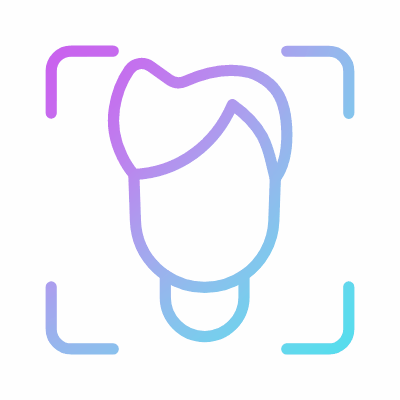 Face ID, Animated Icon, Gradient
