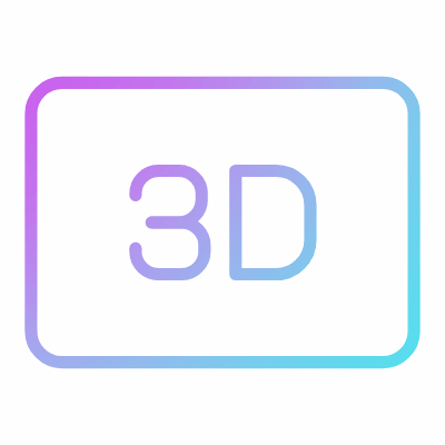 3D, Animated Icon, Gradient