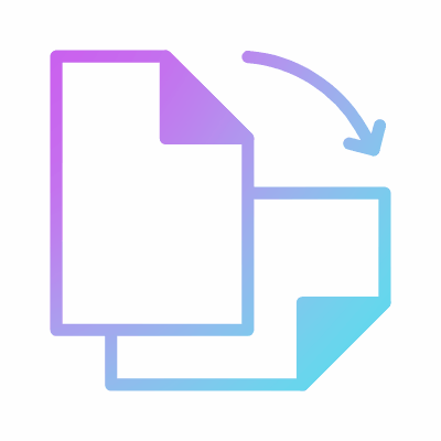 Page orientation, Animated Icon, Gradient