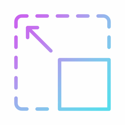 Resize file, Animated Icon, Gradient